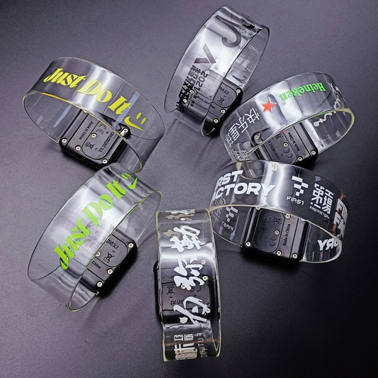 Stadium Concert Glowing TPU Magnetic Music Rhythm Wristband Light up Pulsera Sound Activated LED Bracelet